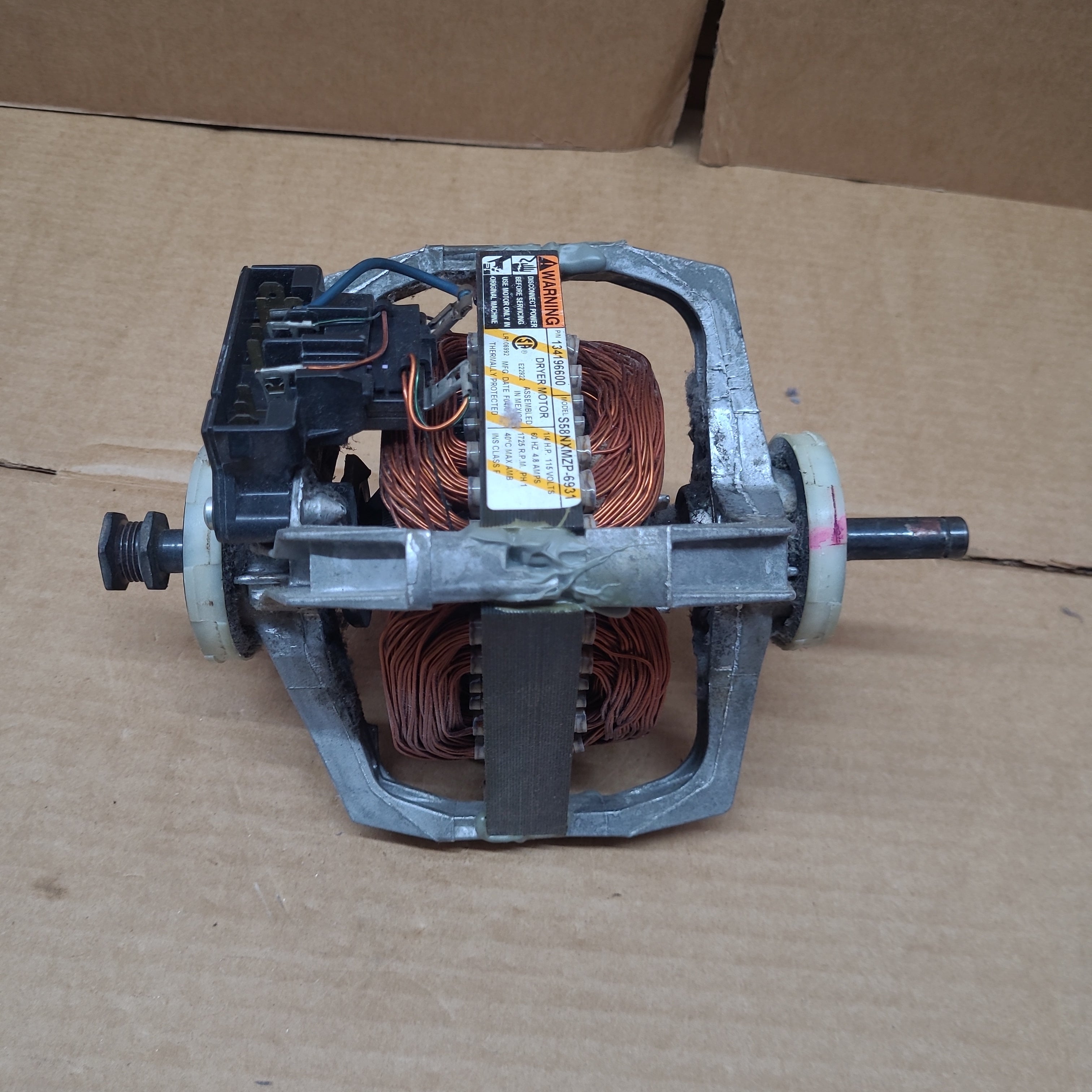 Frigidaire Dryer Motor S58NXMZP-6931 134196600