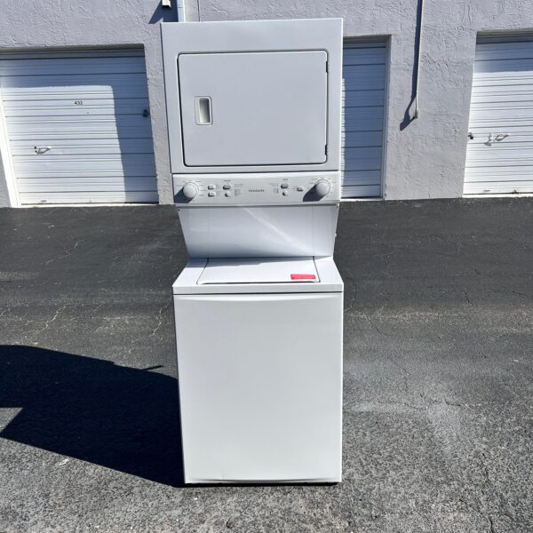 27" Frigidaire Stackable Washer and Dryer. ALMOST NEW!