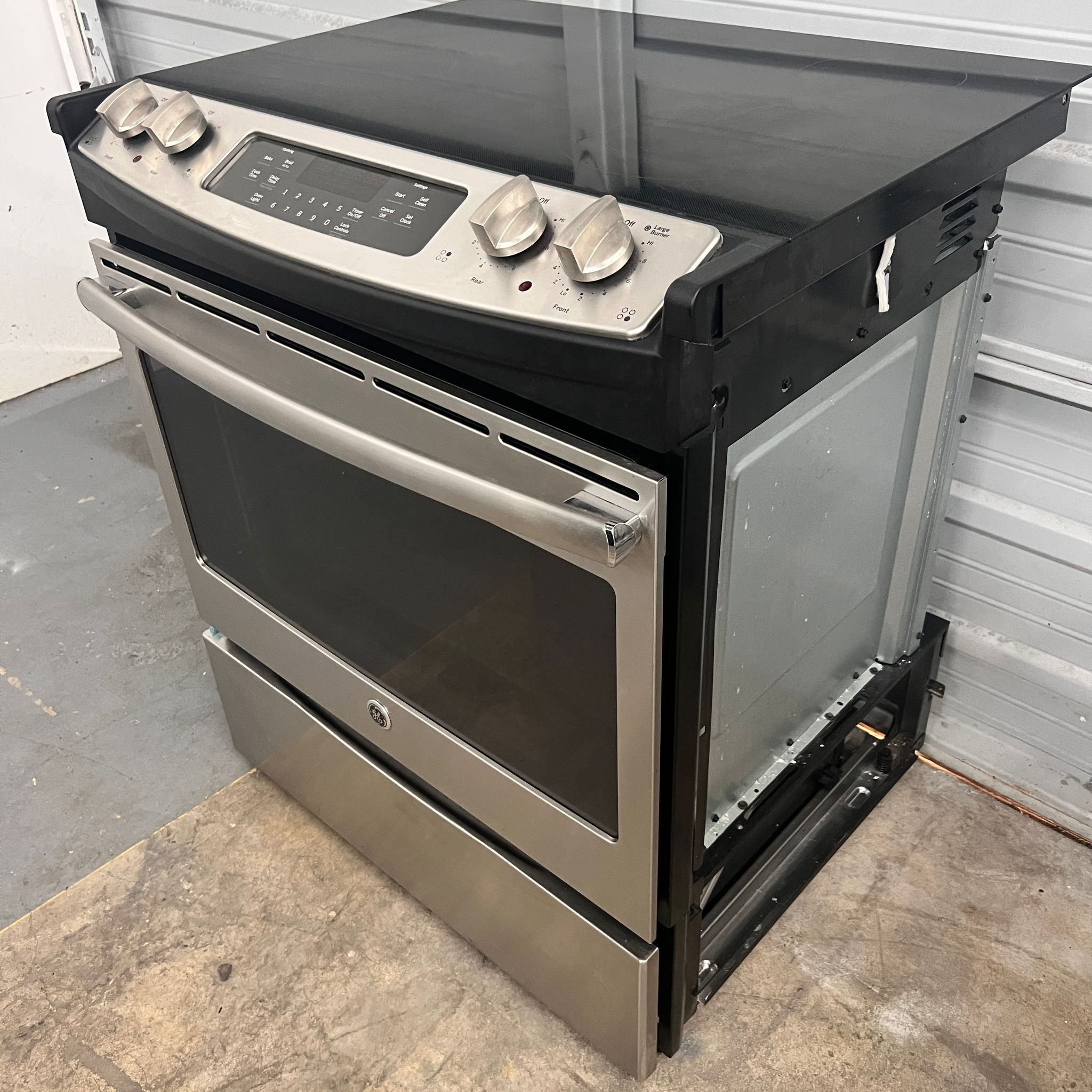 GE Stainless Steel Slide-In Electric Stove