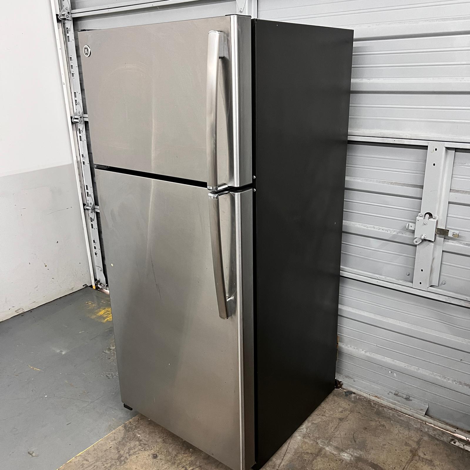 GE Stainless Steel Top and Bottom Refrigerator