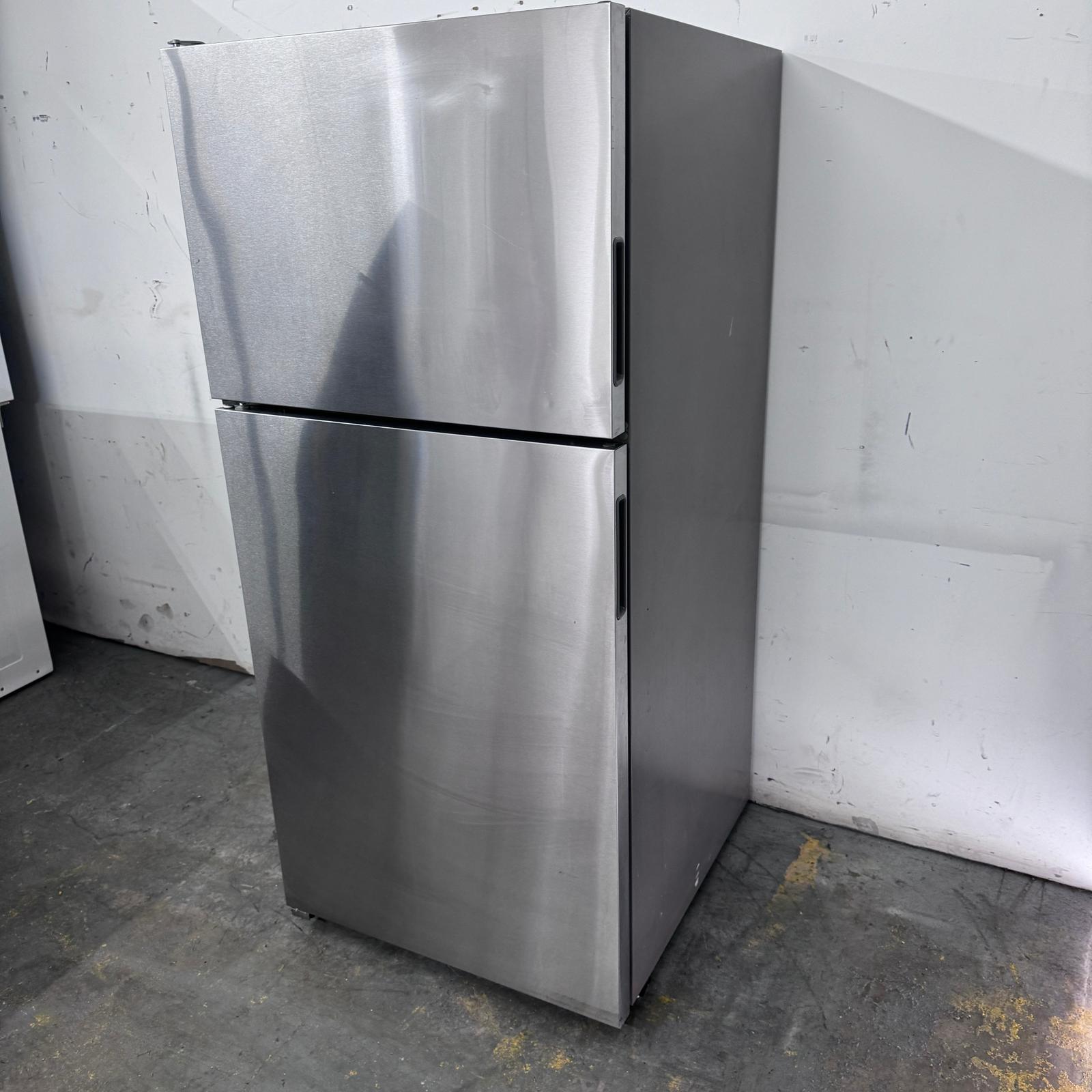 Amana Stainless Steel Top and Bottom Refrigerator