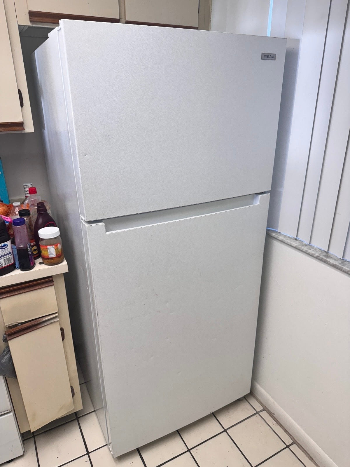 Product Sold - Vissani White Top and Bottom Refrigerator (Model: MDTF18WHR) 100% Satisfied Customer