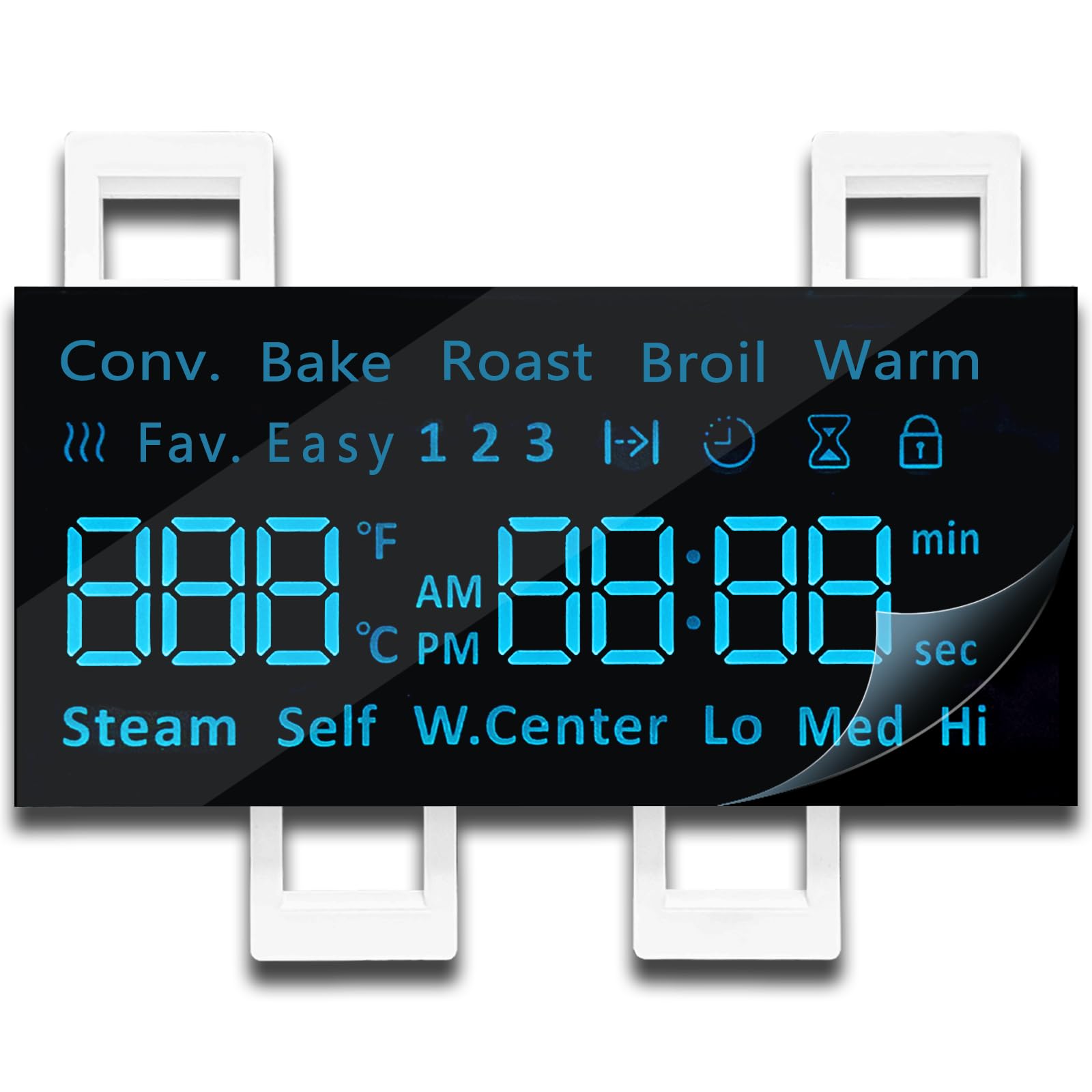 61U2JAka00L Samsung Range Display Board DE07-00129A