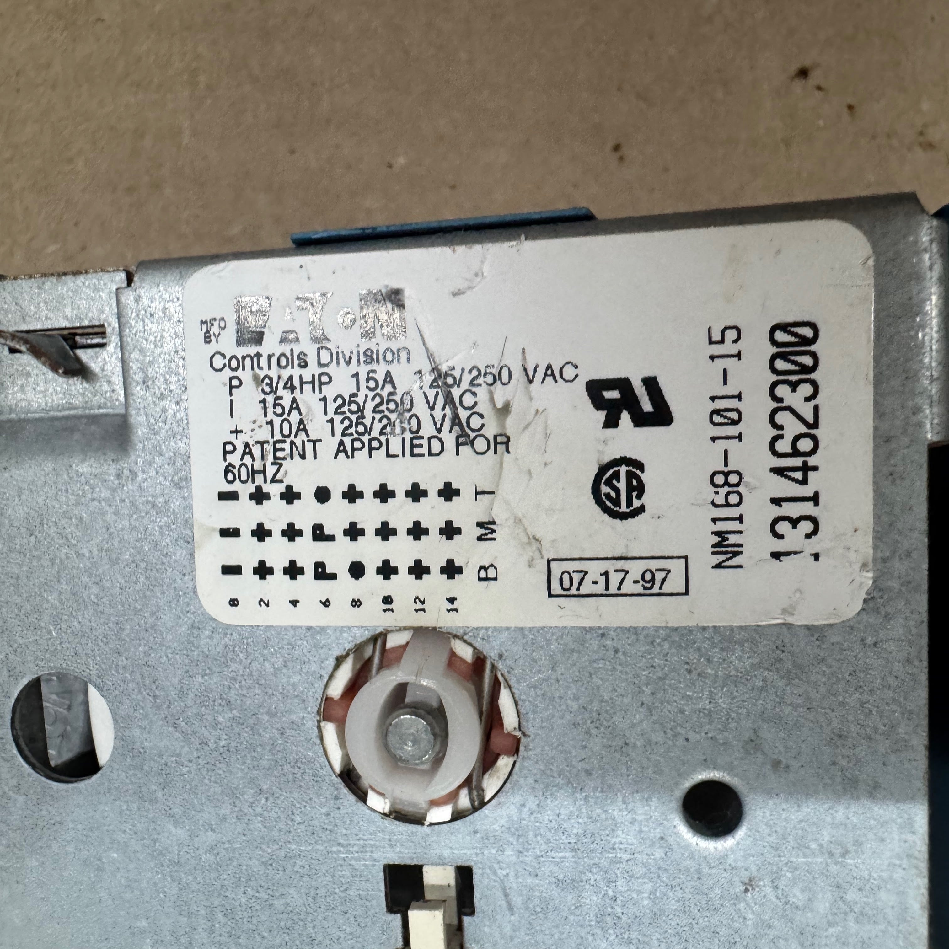 Frigidaire Washer Timer 131462300