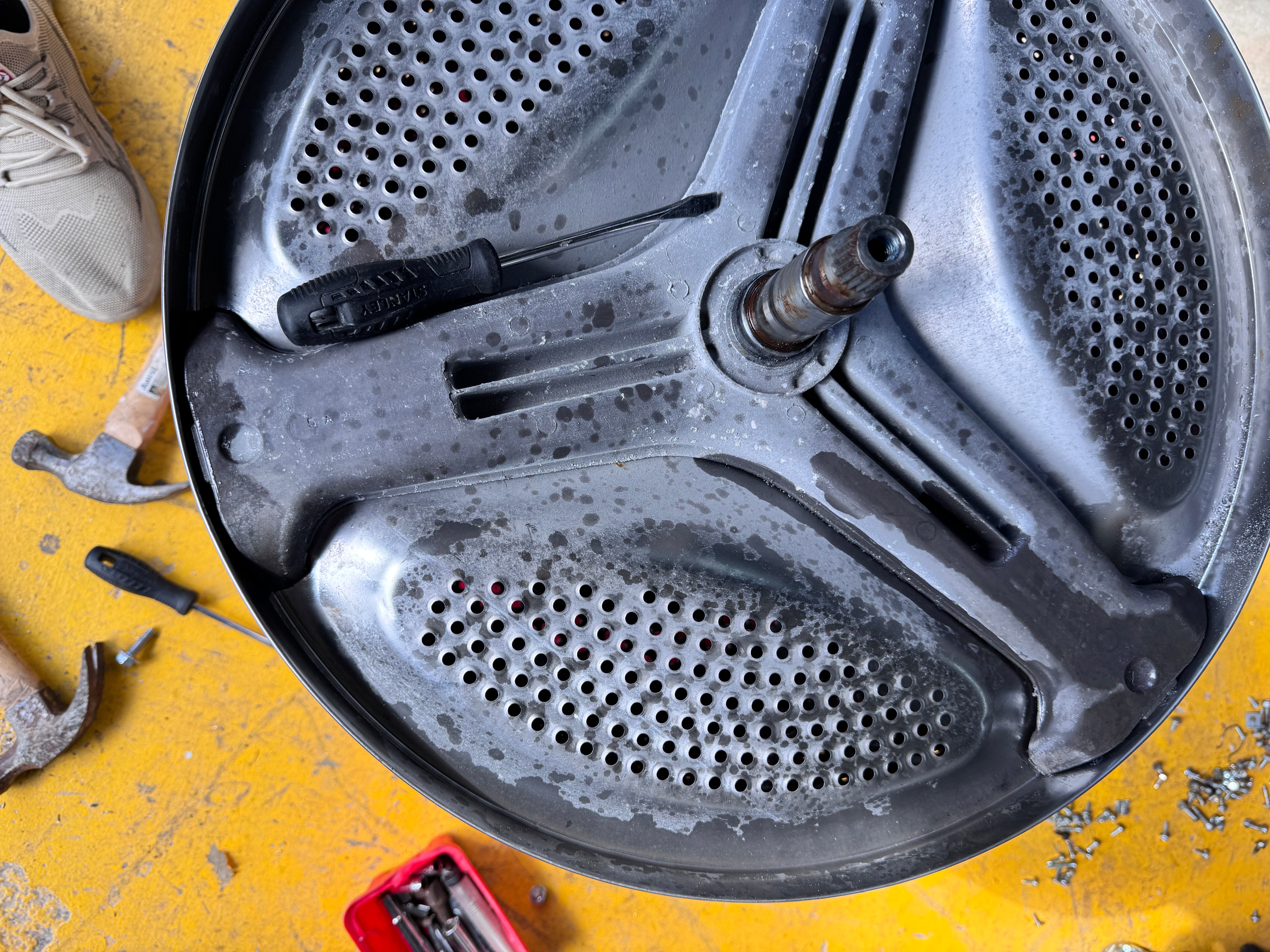 LG Washer Spider 4434ER1008B + LG Washer Drum Tub Assembly, Inner AJQ33694814