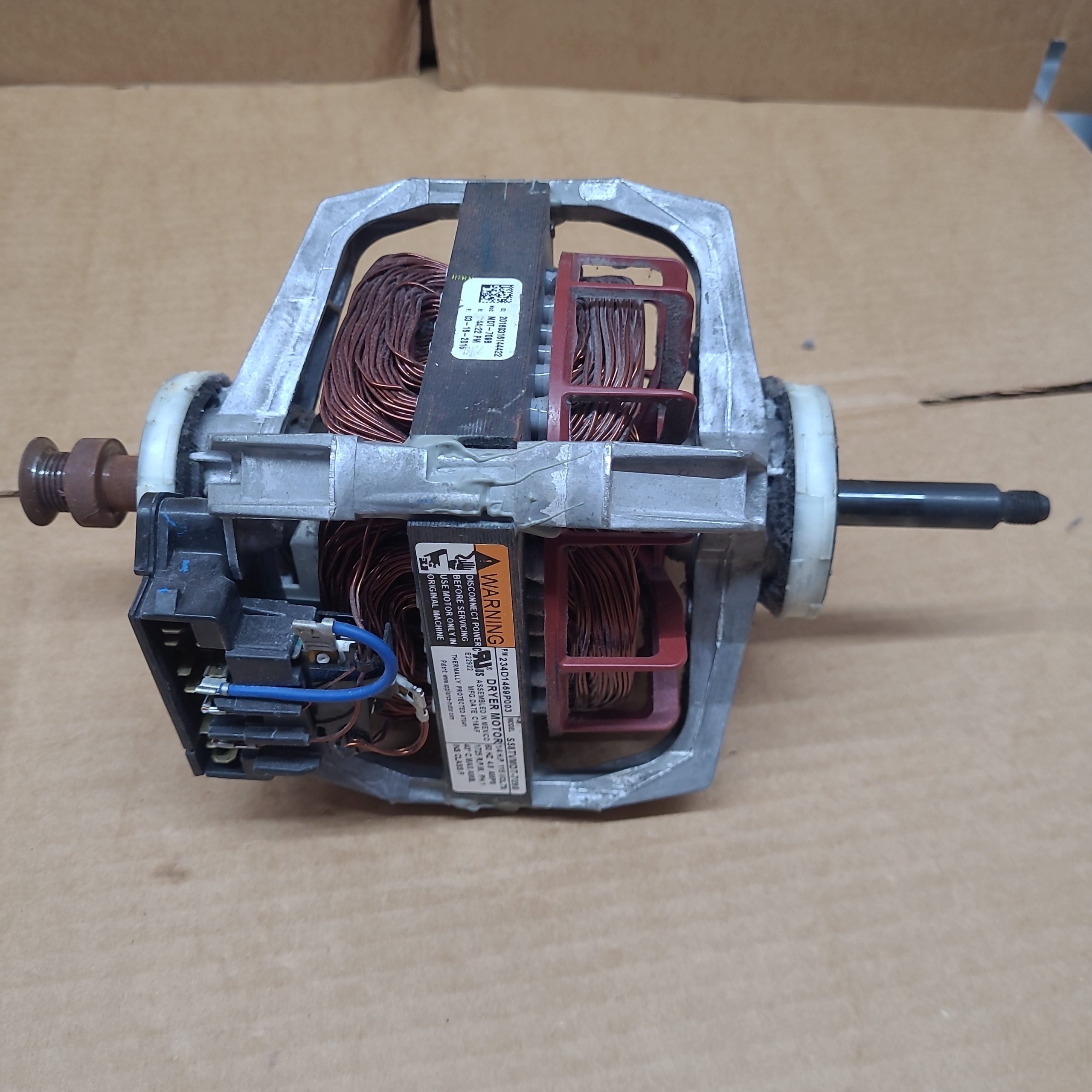 GE Dryer Motor S58TVMDT-7098 WE17X22215