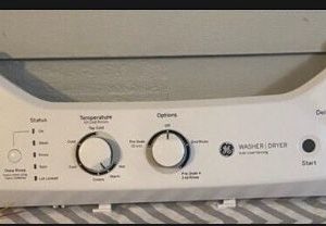GE Stacked Laundry Center Control Panel WE20X27260