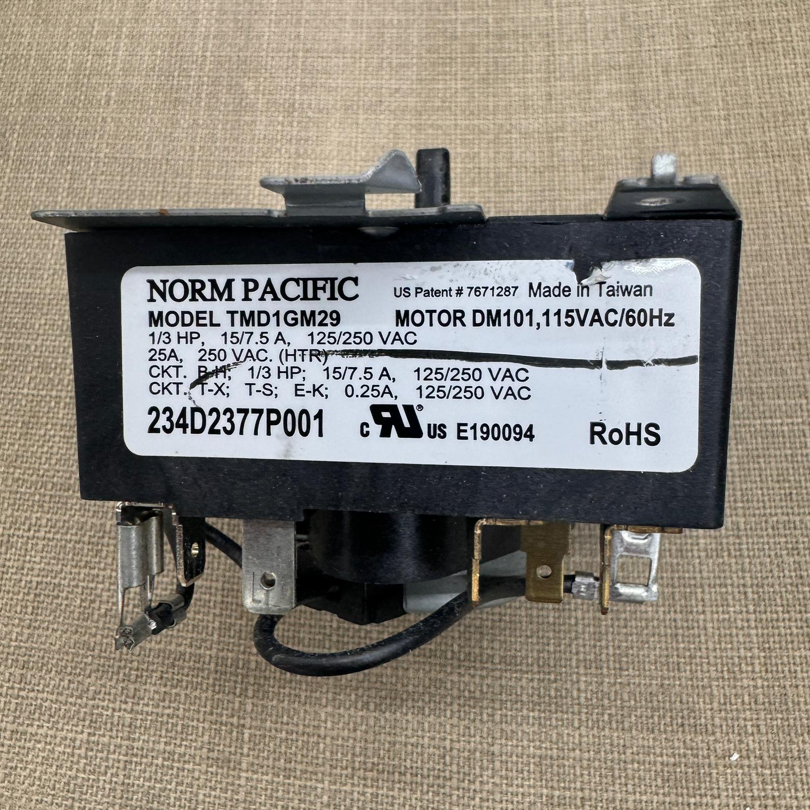GE Dryer Timer WE04X24551 234D2377P001 TMD1GM29