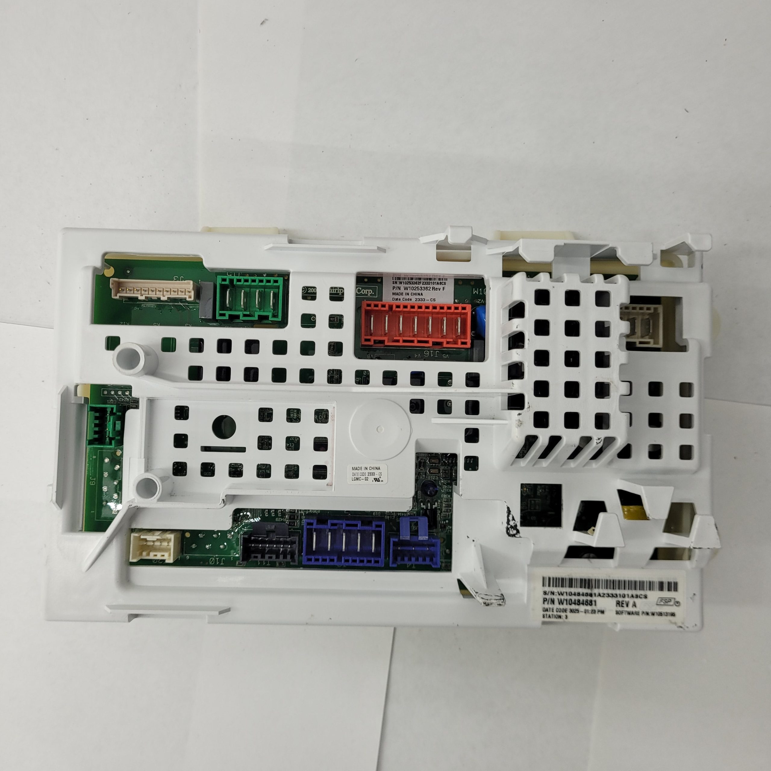 WHIRLPOOL WASHER CONTROL BOARD W10253362