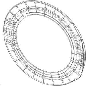 Samsung Washer Door Glass Retainer DC61-02634A