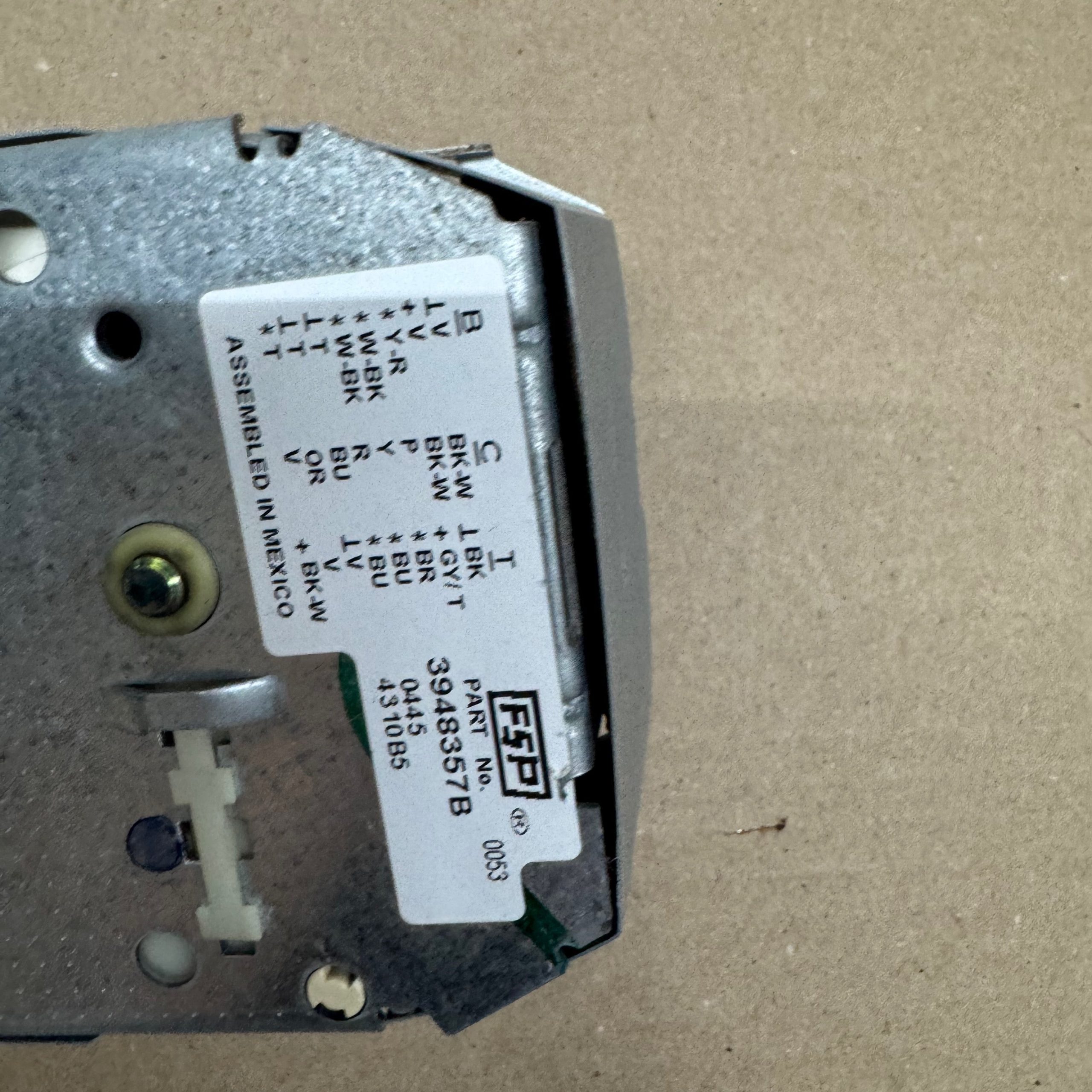 Kenmore Washer Timer 3948357