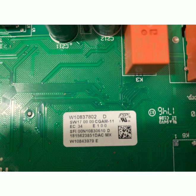 WHIRLPOOL Control Electric Panel PART # W10837802