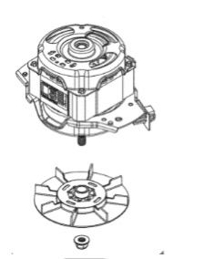GE Stacked Laundry Center Washer Drive Motor Kit WH49X27318