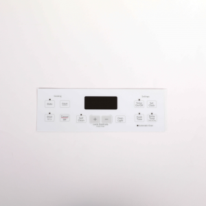 GE Range Oven Control Overlay (White) WB27T11512