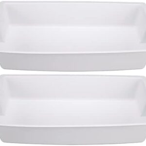2187172 Refrigerator Door Shelf Bin for Frigidaire Whirlpool Amana Kenmore Estate Refrigerator Replace PS328468, PS986890, WP2187172, AP6006028 (2 Pack, White)
