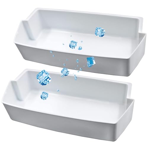 2 Pack 2187172 Refrigerator Door Shelf Bin Compatible with Whirlpool Amana Kenmore Replaces WP2187172, 2187172K, 2187194K