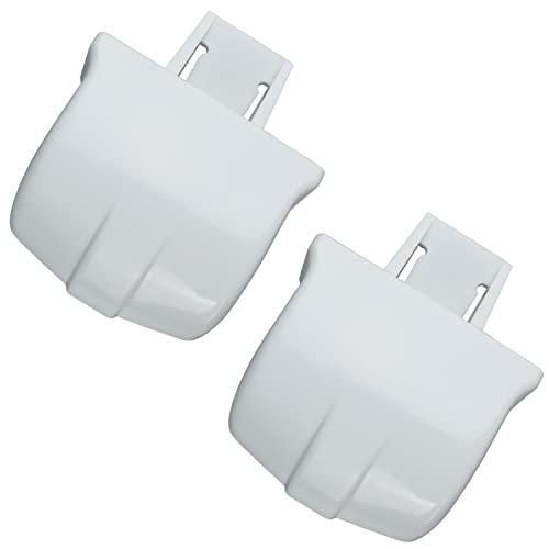 WR2X8345 Refrigerator Door Shelf Retainer Bar Support End Cap Replacement part - Pack of 2 Compatible With GE Hotpoint Refrigerator Replaces PS298977 WR02X8345 AP2060073 AH298977 WR2X7617