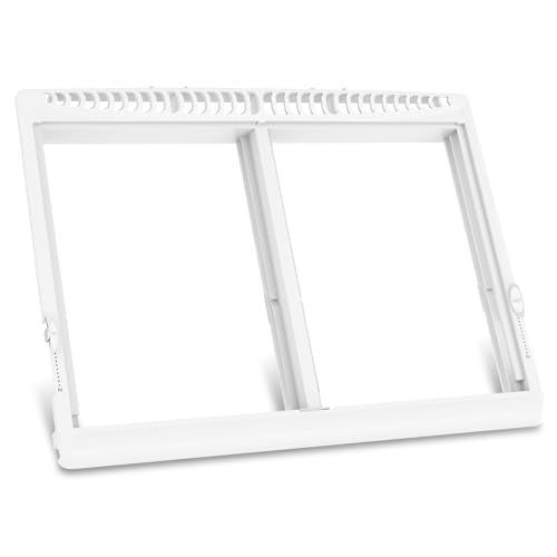 UPGRADED 240364787 Refrigerator Crisper Drawer Cover Frame Compatible with Frigidaire Crisper Drawer Replacement, Crisper Pan Cover Unit AP4432913, 240364794, FFTR1821TS0, FFTR1814TWB Crisper Drawer