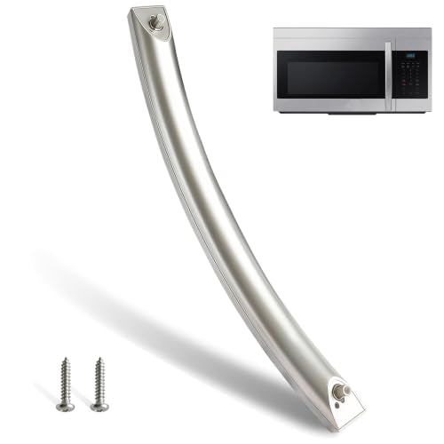 New Upgraded ME16A4021AS Microwave Door Handle, DE94-04313F Assembly Handle Compatible with Samsung ME16A4021AS/AA Microwave, Replaces for Samsung Microwave Door Handle ME16A4021AS, Same as OEM Handle