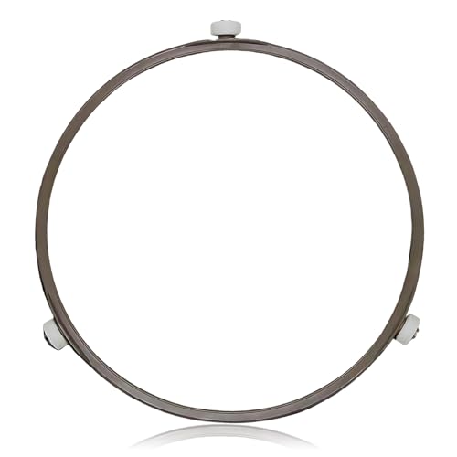 Microwave Turntable Ring Replacement 7-Inch Microwave Oven Spinner Replacement Parts with 3 Smooth Rollers Universal Fit for Most Microwaves