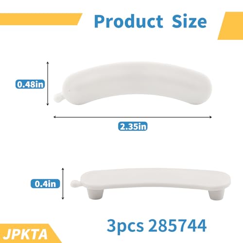 Washing Machine Kit includes 3 pcs WP63907 Suspension Spring,1 pcs W10250667 Counterweight Counter Balance Spring,3 pcs 285744 Tub Wear Pad Replacement Part Compatible with Whirlpool Kenmore Washer - Image 4