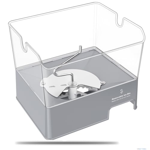 Upgraded W11129522 Refrigerator Ice Bucket Compatible with KitchenAid Ice Maker Replacement W10564750 Whirlpool Removable Ice Bin KRFF707ESS01 KRMF706ESS01 Kitchenaid Ice Bucket Ice Container Ice Tray