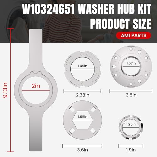 Washing Machine Hub W10324651 Fit for Whirl-pool May-tag Ken-more - Image 4