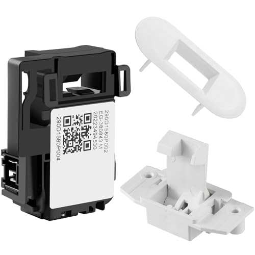 WH01X27954 WH01X24381 WH02X24399 Washer Lid Lock Switch Washer Lid Lock Bezel Washer Lid Lock Striker Compatible for GE Hotpoint Top Load Washer Washing Machine Cover Lid Lock Switch Replacement Parts