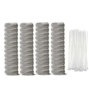 48 PCS Washing Machine Drain Lint Trap, Lint Traps, Lint Catcher for Washing Machine, with 48 Nylon Cable Ties