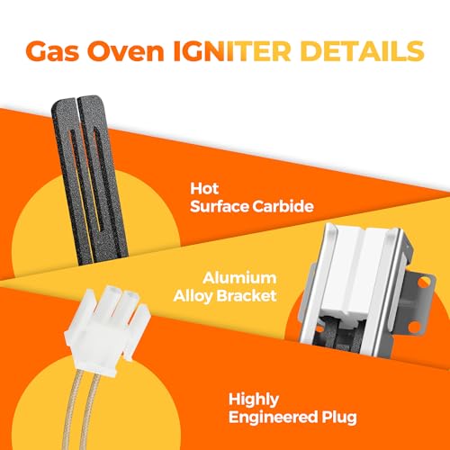 WB13K21 5303935066 Gas Oven Igniter Fit for Sam-sung GE Kenmore Hotpoint Gas Range Stove Replaces IG9998 Norton-501a WB2X9998 WB13K0012 WB13K0013 WB13K0014, by NISHCON - Image 6