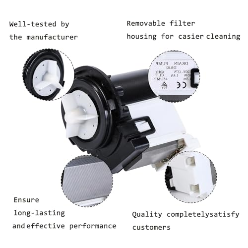 Drain Pump for LG WM2016CW WM3670HVA/HWA WM9000HVA/HWA WM2301HR/HW Washer - Image 7
