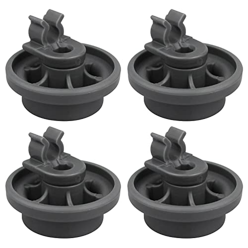 4 Pcs 4581DD3003B Dishwasher Lower Rack Wheels, Bottom Dishrack Roller Assembly Replacement part Compatible with LG Dishwasher Replaces 4581DD9002B 1372292 AP4437752 EA3523051 AH3523051 PS3523051