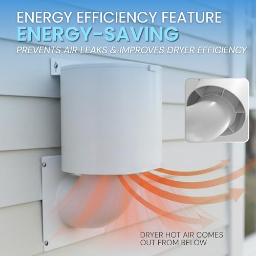 Dryer Vent Cover 4 Inch, UV Resistant Outdoor Vent Seal for Home Exterior - Image 5