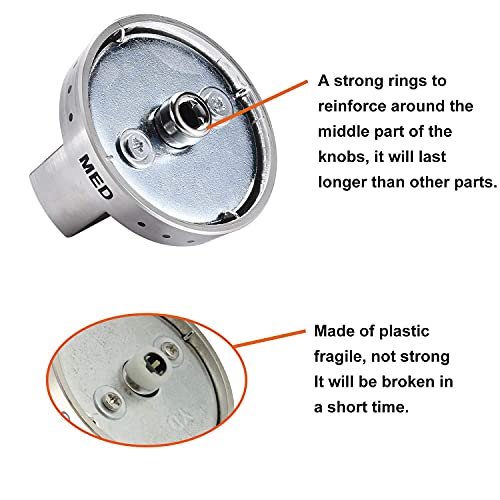 DG64-00473A Gas Stove Control Knob Replacement for Samsung Oven Range, 5Pcs - Image 7