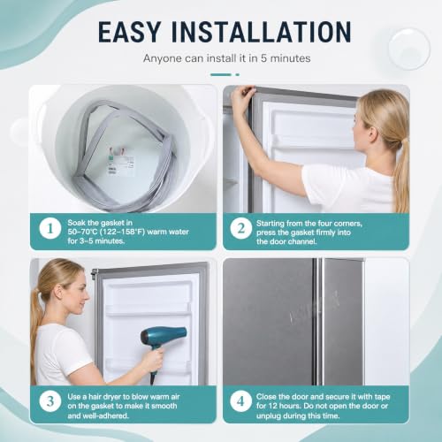 Universal Refrigerator Door Gasket Freezer Door Gasket Magnetic Rubber Seal Part Replaces,No Need to Cut, Custom Made to Your Size - Image 6