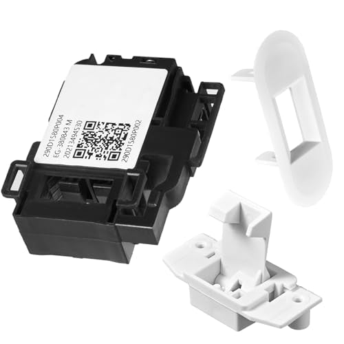 (𝟐𝟎𝟐𝟔 𝐔𝐩𝐠𝐫𝐚𝐝𝐞𝐝) WH01X27954 Washer Lid Lock Switch WH01X24381 Washer Lid Lock Bezel WH02X24399 Washer Lid Lock Striker - Compatible with GE Hotpoint Top Load Washer Replacement (3 PACKS)