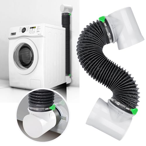 Dryer Vent Hose For Tight Space,Indoor Dryer Vent, Dryer Hose Vent Kit,90 Degree Dryer Vent Elbow,Dryer Vent Connector Kit,Dryer Vent Duct, Dryer Vent Adapter, Dryer Vent Vacuum Hose Attachment