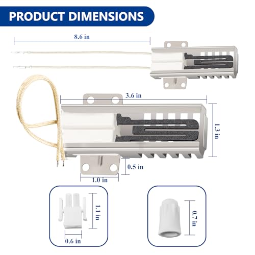 WB13K21 Oven Igniter Replacement for G-E Sam-sung Hot-point Ken-more Gas Range Oven, Replaces 5303935066 IG9998 WB13T10045 WB13K10026 Norton 501a dg94 00520a Universal Model By Improvedhand - Image 8