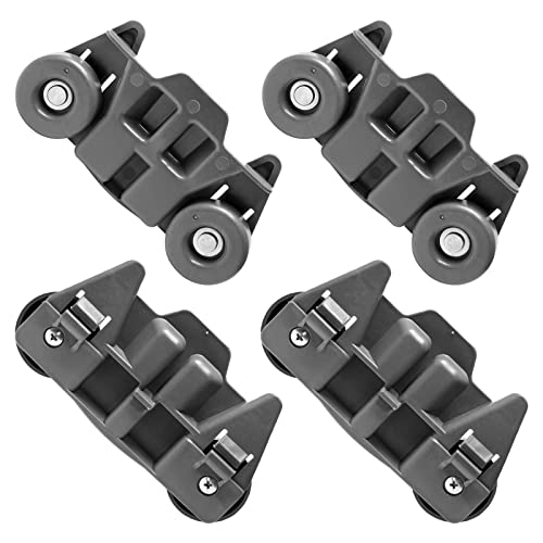 Upgraded W10195416V W10195416 Dishwasher Wheels Lower Rack for Kitchenaid Dishwasher Rack Wheels Whirlpool Maytag Kenmore Dishwasher Rack Parts AP5983730, PS11722152 Replacement Dishwasher Wheels