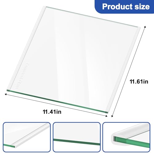 W11130202 Freezer Glass Shelf for Whirlpool WRS571CIHZ, Side by Side Freezer Tempered Glass Shelf Replacement, Refrigerator Glass Shelf Parts Replaces WRS571CIHZ04, WRS571CIHZ01, W10527848, 4545865 - Image 8