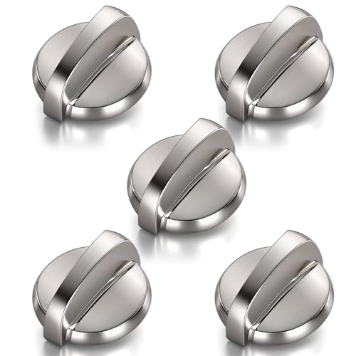 5 Pack WB03T10284 Oven Knobs Replacements for GE, 191D5100 Stove Knons Compatible with GE Range Stove Oven Replaces 1373043 AP4346312 AH2321076 EAP2321076 PS2321076