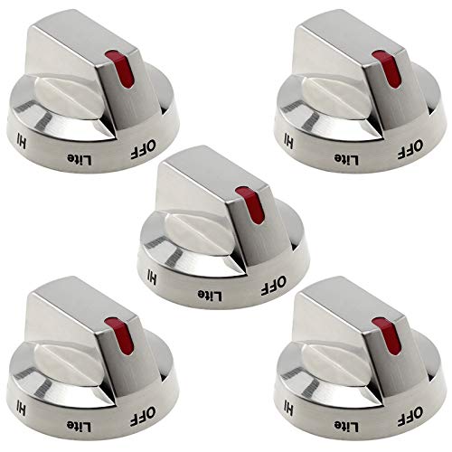 DG64-00473A Gas Stove Control Knob Replacement for Samsung Oven Range, 5Pcs