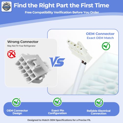 Upgraded W11546935 Ice Maker Assembly Compatible with Whirlpool Kenmore Amana Maytag, Replaces W11700250 W11359448 W11633658 AP7019172, Includes Absorbent Towel, Nitrile Gloves - Image 8