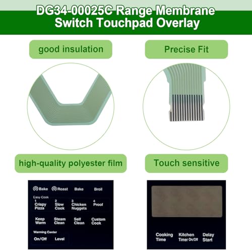 DG34-00020A Range Membrane Switch Touchpad Overlay-Compatible with Samsung - Image 6