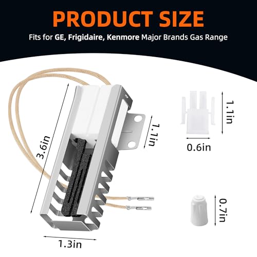 WB13K21 5303935066 Oven Igniter for GE, Frigidaire, Kenmore Gas Range Oven. Replaces WB13K0021, Norton 501A, WB13T10045, WB13K10026 Universal Model. 1-year warranty. - Image 6