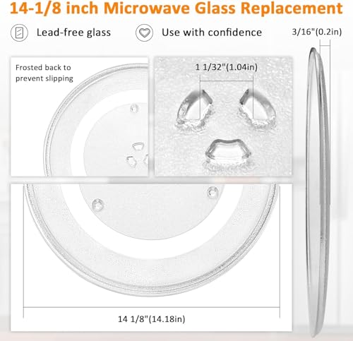 WB49X10063 DE74-20002B Microwave Glass Plate Replacement for GE Sam-sung - Image 4
