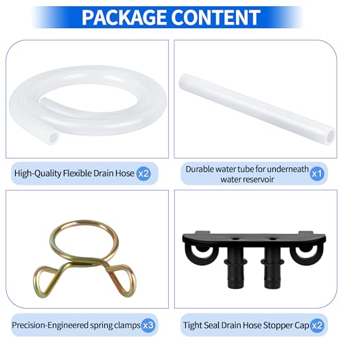 Ice Maker Drain Tube Fit for GE 2.0, Water Line Replacement for Original GE Opal Nugget Countertop Ices Maker, External Silicone Water Tube Fit for Opal Ice Maker Tubing Replacement Parts - Image 6