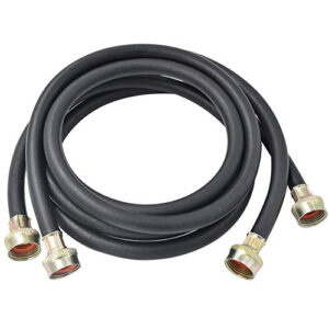 TTFLEX Washing Machine Hoses 6FT Rubber, 3/4" Hot & Cold Washer Hose, 2PCS