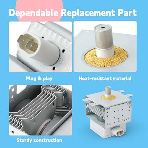 GLOXTED W10754299 Microwave Magnetron Compatible with Whirlp MH1160XSY1 WMH31017HZ0 WMH31017HB0 Microwave Oven, Replace 2M226-03GWH W10216360 W10496310 W10210845 W11391712 8206341 2M248J 2M319H - Image 8