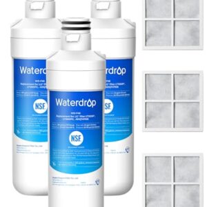 Waterdrop ADQ747935 Refrigerator Water Filter and Air Filter, 3 Combo